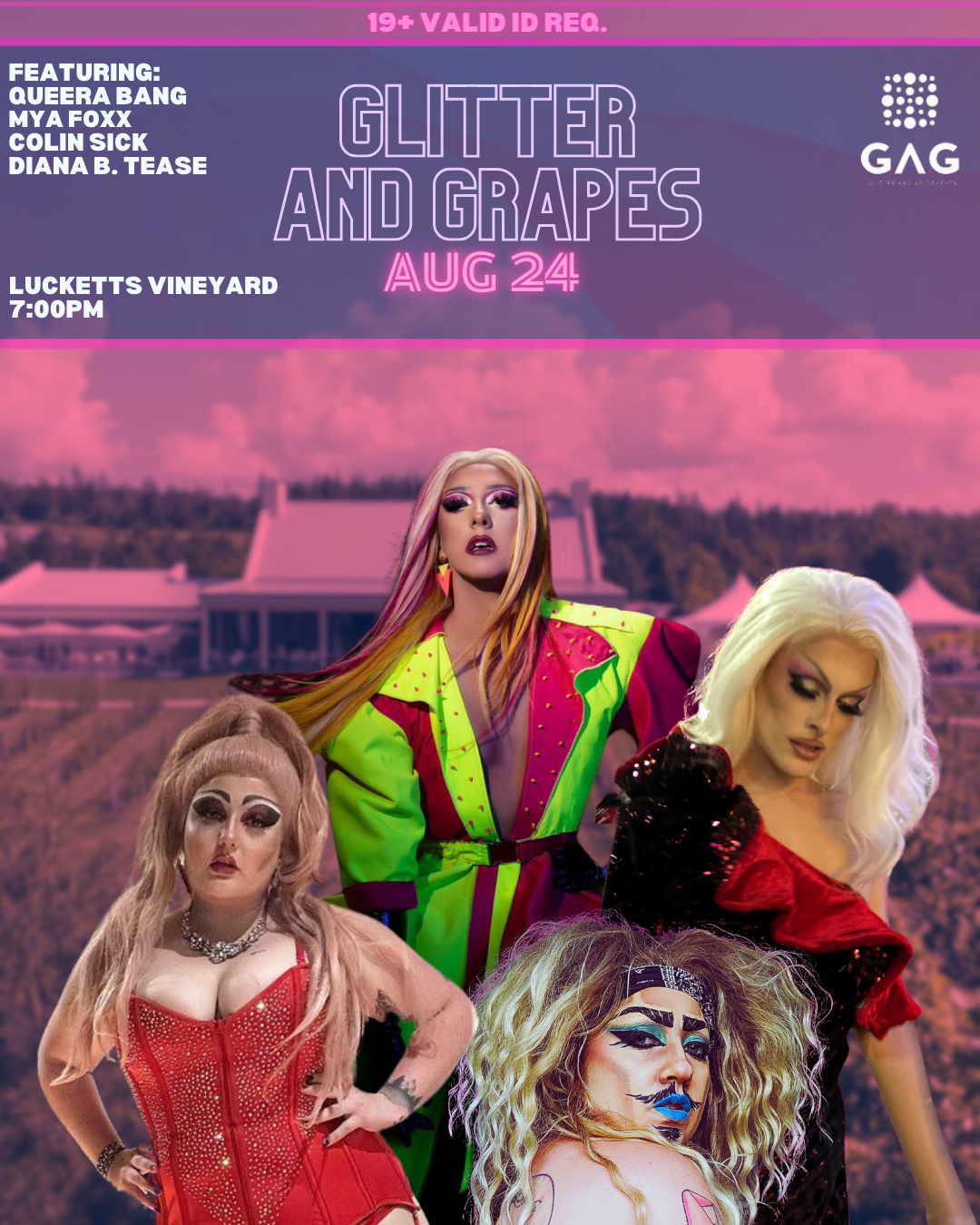 Glitter and Grapes Drag Soirée - August 24